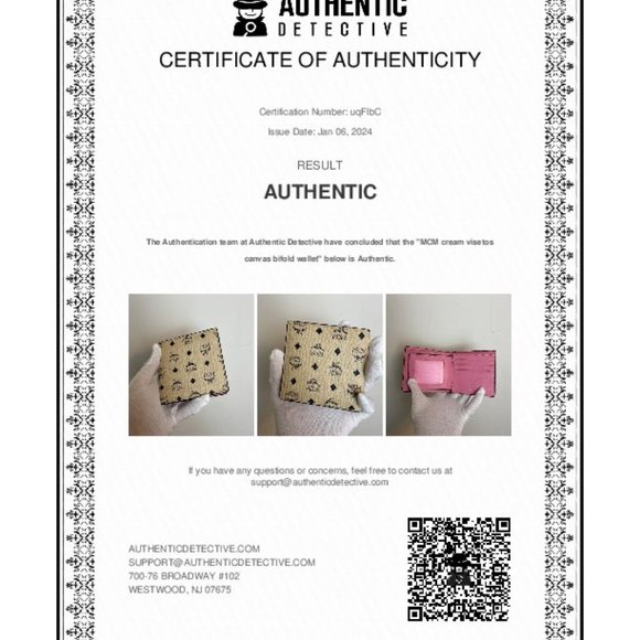 MCM viestos monogram bifold wallet - Picture 2 of 6